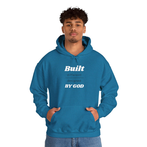 Built Different By God hoodie | Christian faith sweatshirt, religious scripture pullover