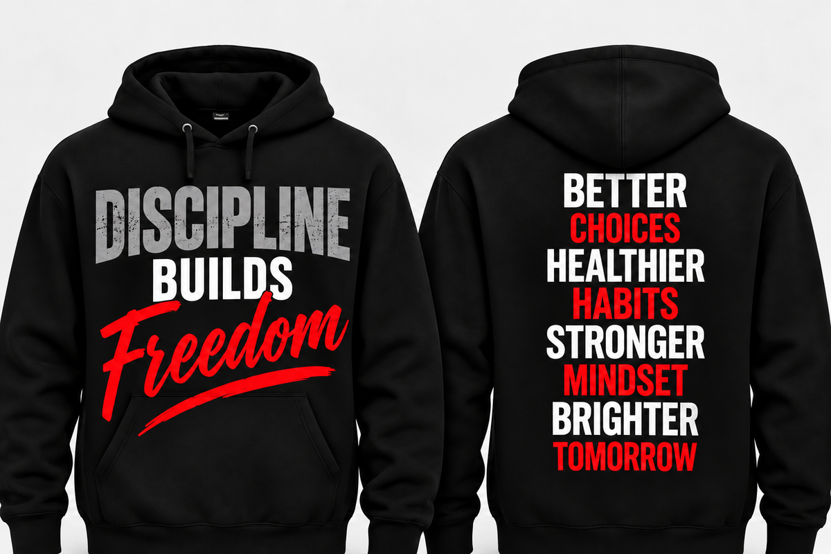 Hoodie- Grey Discipline